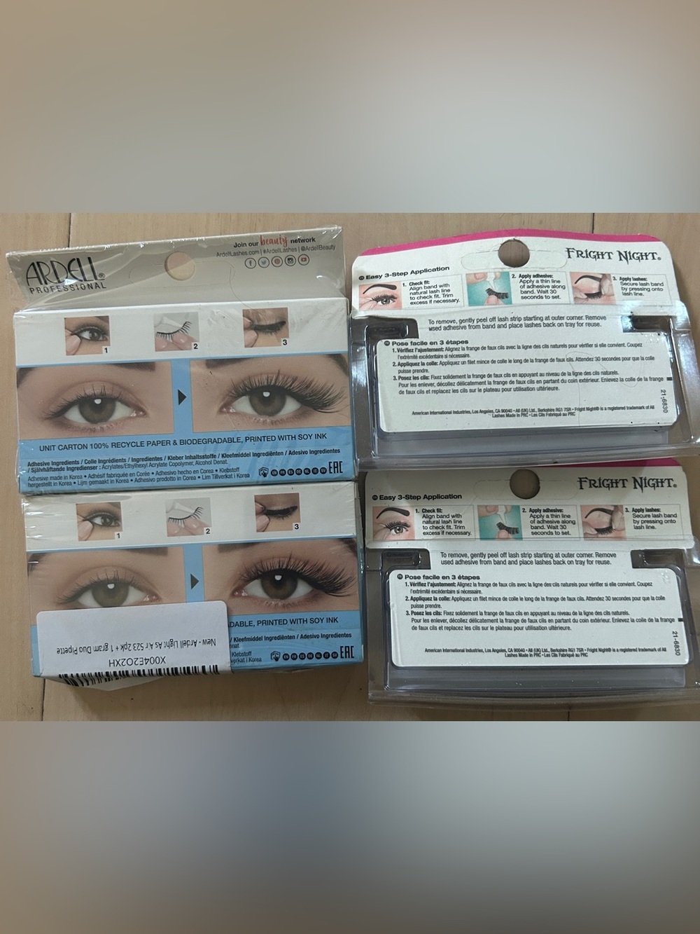 Bundle Of 4 FRÍGHT NIGHT By ARDELL Bat Those Lashes & ARDELL - Picture 5 of 7